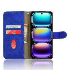 Lacné Kryty | Peňaženkové puzdro Solid modré – Infinix Hot 50i / Smart 9 / Smart 9 HD | Lacné Kryty