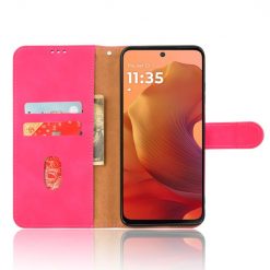 Lacné Kryty | Peňaženkové puzdro Solid ružové – Motorola Moto G15 / G15 Power | Lacné Kryty