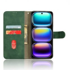 Lacné Kryty | Peňaženkové puzdro Solid zelené – Infinix Hot 50i / Smart 9 / Smart 9 HD | Lacné Kryty
