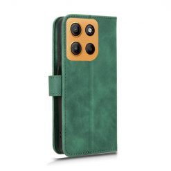 Lacné Kryty | Peňaženkové puzdro Solid zelené – Motorola Moto G15 / G15 Power | Lacné Kryty