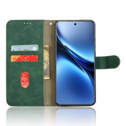 Lacné Kryty | Peňaženkové puzdro Solid zelené – Vivo X200 Pro | Lacné Kryty