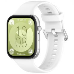 Lacné Kryty | Remienok Solid Wristband biely pre Huawei Watch Fit 3 / Fit 4 / Fit 4 Pro | Lacné Kryty