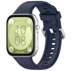 Lacné Kryty | Remienok Solid Wristband tmavomodrý pre Huawei Watch Fit 3 / Fit 4 / Fit 4 Pro | Lacné Kryty