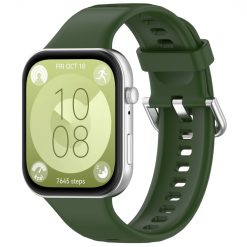 Remienok Solid Wristband zelený pre Huawei Watch Fit 3 / Fit 4 / Fit 4 Pro