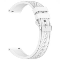 Lacné Kryty | Remienok Strip Pattern Wristband biely pre Huawei Watch Ultimate (22mm) | Lacné Kryty