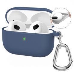 Silikónové puzdro Enkay Hook case tmavomodré – Apple AirPods 4