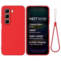 Zadný kryt Candy Case červený – Infinix Hot 50 5G