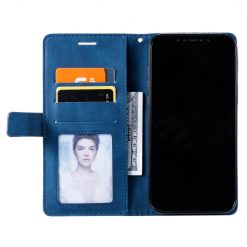 Lacné Kryty | Knižkové puzdro Rhombus modré – Xiaomi Redmi Note 14 5G | Lacné Kryty