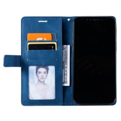 Lacné Kryty | Knižkové puzdro Rhombus modré – Xiaomi Redmi Note 14 Pro 5G | Lacné Kryty