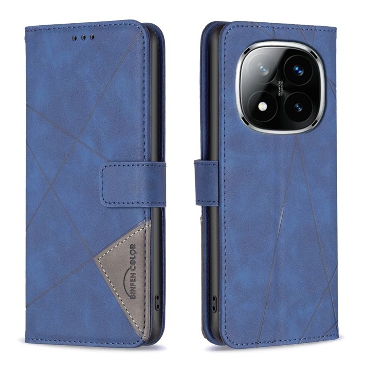Knižkové puzdro Rhombus modré – Xiaomi Redmi Note 14 Pro+ 5G | Lacné Kryty Lacné Kryty | Knižkové puzdro Rhombus modré – Xiaomi Redmi Note 14 Pro+ 5G | Lacné Kryty
