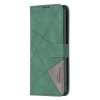 Lacné Kryty | Knižkové puzdro Rhombus hnedé – Xiaomi Redmi Note 14 (4G) | Lacné Kryty
