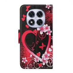 Lacné Kryty | Knižkové puzdro Trendy Cross case Červené srdce – Xiaomi Redmi Note 14 Pro 5G | Lacné Kryty