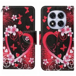 Lacné Kryty | Knižkové puzdro Trendy Cross case Červené srdce – Xiaomi Redmi Note 14 Pro 5G | Lacné Kryty
