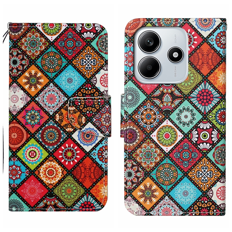 Knižkové puzdro Trendy Cross case Farebné mandaly – Xiaomi Redmi Note 14 5G | Lacné Kryty Lacné Kryty | Knižkové puzdro Trendy Cross case Farebné mandaly – Xiaomi Redmi Note 14 5G | Lacné Kryty
