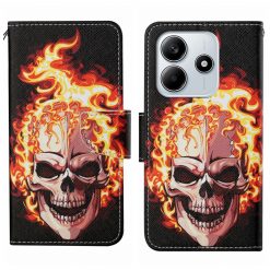 Knižkové puzdro Trendy Cross case Lebka v ohni – Xiaomi Redmi Note 14 5G | Lacné Kryty Lacné Kryty | Knižkové puzdro Trendy Cross case Lebka v ohni – Xiaomi Redmi Note 14 5G | Lacné Kryty
