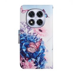 Lacné Kryty | Knižkové puzdro Trendy Cross case Modrý motýľ – Xiaomi Redmi Note 14 Pro 5G | Lacné Kryty