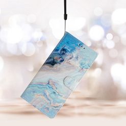 Lacné Kryty | Knižkové puzdro Trendy Cross case Modrý mramor – Xiaomi Redmi Note 14 Pro+ 5G | Lacné Kryty