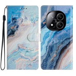 Lacné Kryty | Knižkové puzdro Trendy Cross case Modrý mramor – Xiaomi Redmi Note 14 Pro+ 5G | Lacné Kryty