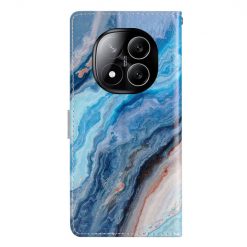 Lacné Kryty | Knižkové puzdro Trendy Cross case Modrý mramor – Xiaomi Redmi Note 14 Pro+ 5G | Lacné Kryty