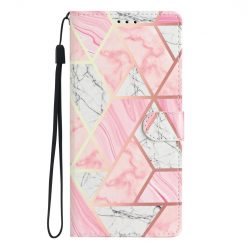 Lacné Kryty | Knižkové puzdro Trendy Cross case Ružový mramor – Xiaomi Redmi Note 14 Pro+ 5G | Lacné Kryty