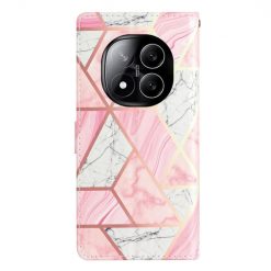 Lacné Kryty | Knižkové puzdro Trendy Cross case Ružový mramor – Xiaomi Redmi Note 14 Pro+ 5G | Lacné Kryty