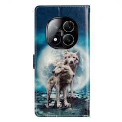 Lacné Kryty | Knižkové puzdro Trendy Cross case Vlky – Xiaomi Redmi Note 14 Pro+ 5G | Lacné Kryty
