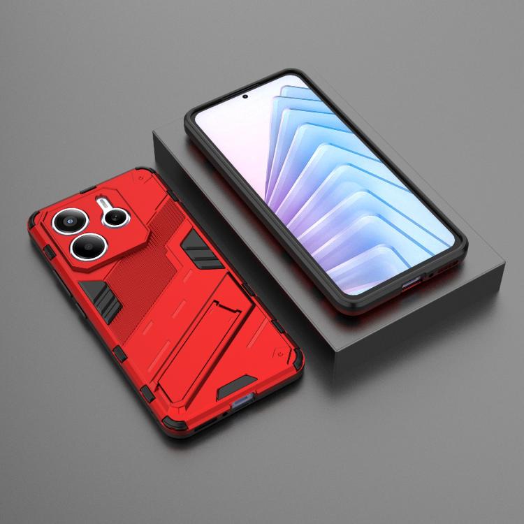 Odolný Kryt Punk armor case červený – Xiaomi Redmi Note 14 5G | Lacné Kryty Lacné Kryty | Odolný Kryt Punk armor case červený – Xiaomi Redmi Note 14 5G | Lacné Kryty