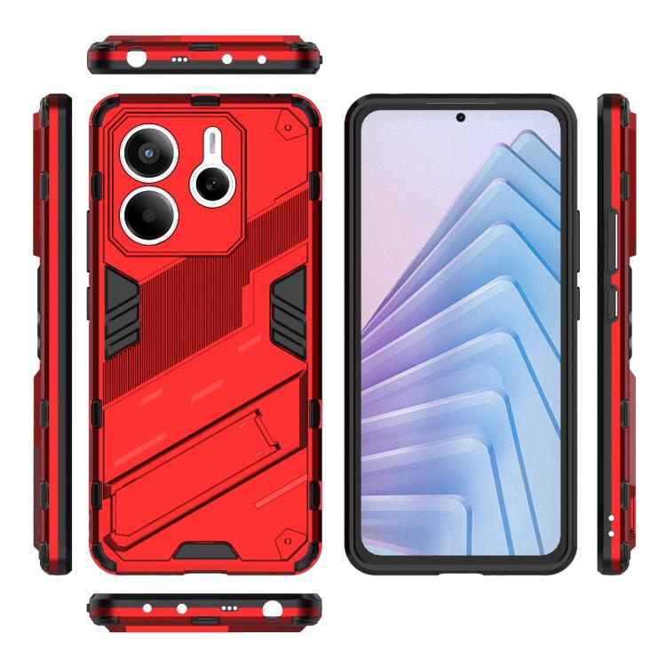Odolný Kryt Punk armor case červený – Xiaomi Redmi Note 14 5G | Lacné Kryty Lacné Kryty | Odolný Kryt Punk armor case červený – Xiaomi Redmi Note 14 5G | Lacné Kryty