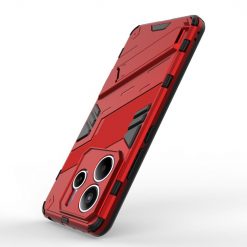 Odolný Kryt Punk armor case červený – Xiaomi Redmi Note 14 5G | Lacné Kryty Lacné Kryty | Odolný Kryt Punk armor case červený – Xiaomi Redmi Note 14 5G | Lacné Kryty