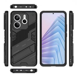Lacné Kryty | Odolný Kryt Punk armor case čierny – Xiaomi Redmi Note 14 5G | Lacné Kryty
