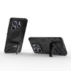 Lacné Kryty | Odolný Kryt Punk armor case čierny – Xiaomi Redmi Note 14 5G | Lacné Kryty