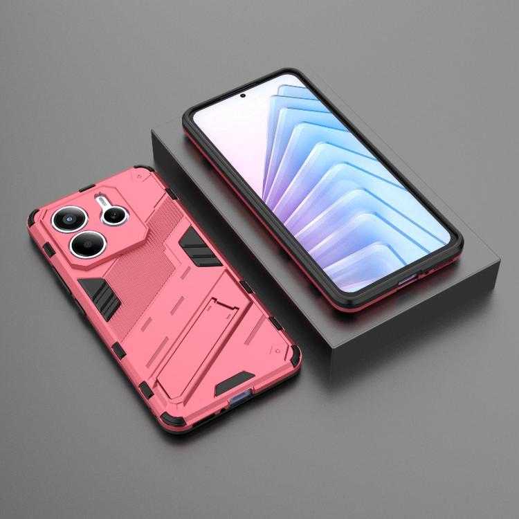 Odolný Kryt Punk armor case ružový – Xiaomi Redmi Note 14 5G | Lacné Kryty Lacné Kryty | Odolný Kryt Punk armor case ružový – Xiaomi Redmi Note 14 5G | Lacné Kryty