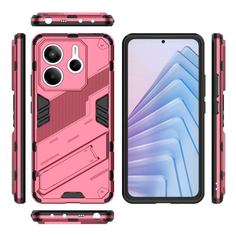 Odolný Kryt Punk armor case ružový – Xiaomi Redmi Note 14 5G | Lacné Kryty Lacné Kryty | Odolný Kryt Punk armor case ružový – Xiaomi Redmi Note 14 5G | Lacné Kryty