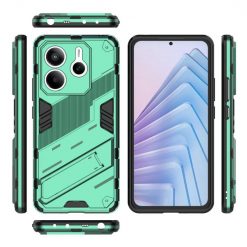 Lacné Kryty | Odolný Kryt Punk armor case zelený – Xiaomi Redmi Note 14 5G | Lacné Kryty