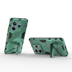 Lacné Kryty | Odolný Kryt Punk armor case zelený – Xiaomi Redmi Note 14 5G | Lacné Kryty