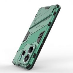 Lacné Kryty | Odolný Kryt Punk armor case zelený – Xiaomi Redmi Note 14 5G | Lacné Kryty