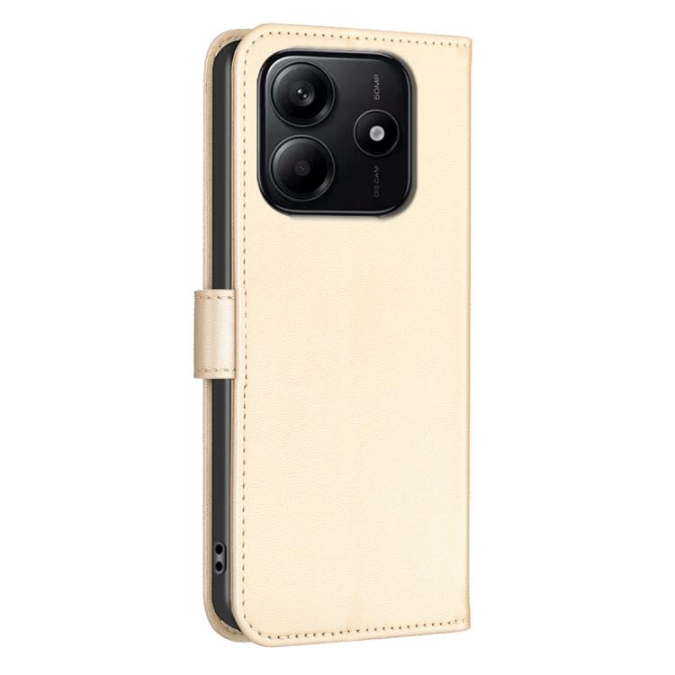 Peňaženkové puzdro Embossing Pattern case Štvorlístky zlaté – Xiaomi Redmi Note 14 (4G) | Lacné Kryty Lacné Kryty | Peňaženkové puzdro Embossing Pattern case Štvorlístky zlaté – Xiaomi Redmi Note 14 (4G) | Lacné Kryty