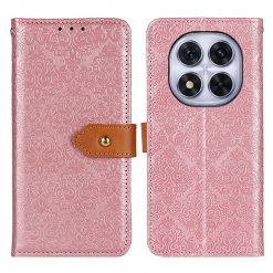Lacné Kryty | Peňaženkové puzdro Embossing Pattern Kvety ružové – Xiaomi Redmi Note 14 Pro (4G) | Lacné Kryty