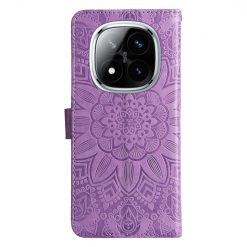 Peňaženkové puzdro Embossing Pattern Slnečnica fialové – Xiaomi Redmi Note 14 Pro 5G | Lacné Kryty Lacné Kryty | Peňaženkové puzdro Embossing Pattern Slnečnica fialové – Xiaomi Redmi Note 14 Pro 5G | Lacné Kryty