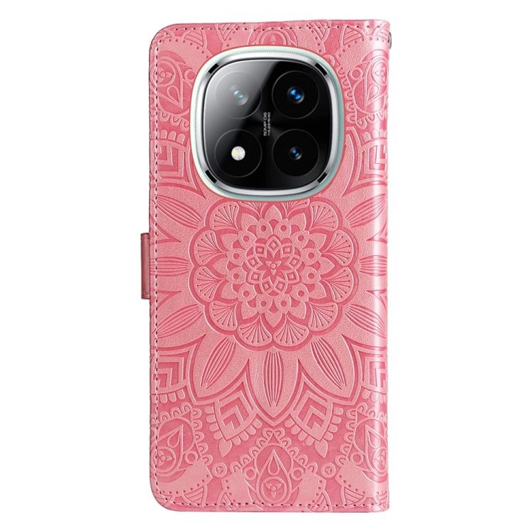 Peňaženkové puzdro Embossing Pattern Slnečnica ružové – Xiaomi Redmi Note 14 Pro 5G | Lacné Kryty Lacné Kryty | Peňaženkové puzdro Embossing Pattern Slnečnica ružové – Xiaomi Redmi Note 14 Pro 5G | Lacné Kryty