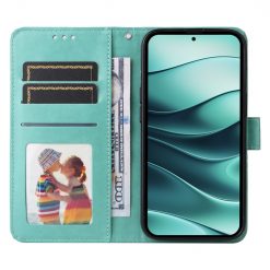 Peňaženkové puzdro Embossing Pattern Slnečnica zelené – Xiaomi Redmi Note 14 5G | Lacné Kryty Lacné Kryty | Peňaženkové puzdro Embossing Pattern Slnečnica zelené – Xiaomi Redmi Note 14 5G | Lacné Kryty
