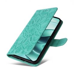 Peňaženkové puzdro Embossing Pattern Slnečnica zelené – Xiaomi Redmi Note 14 5G | Lacné Kryty Lacné Kryty | Peňaženkové puzdro Embossing Pattern Slnečnica zelené – Xiaomi Redmi Note 14 5G | Lacné Kryty