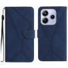Lacné Kryty | Peňaženkové puzdro Embossing Pattern Stitchy case čierne – Xiaomi Redmi Note 14 (4G) | Lacné Kryty