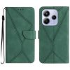 Lacné Kryty | Peňaženkové puzdro Embossing Pattern Stitchy case čierne – Xiaomi Redmi Note 14 (4G) | Lacné Kryty