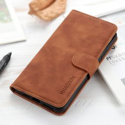 Lacné Kryty | Peňaženkové puzdro Khazneh hnedé – Xiaomi Redmi Note 14 (4G) | Lacné Kryty