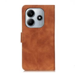 Lacné Kryty | Peňaženkové puzdro Khazneh hnedé – Xiaomi Redmi Note 14 (4G) | Lacné Kryty