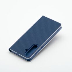 Lacné Kryty | Knižkové puzdro Luna Carbon modré – Samsung Galaxy A56 | Lacné Kryty