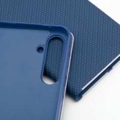 Lacné Kryty | Knižkové puzdro Luna Carbon modré – Samsung Galaxy A56 | Lacné Kryty