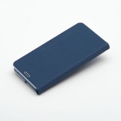 Lacné Kryty | Knižkové puzdro Luna Carbon modré – Samsung Galaxy A56 | Lacné Kryty
