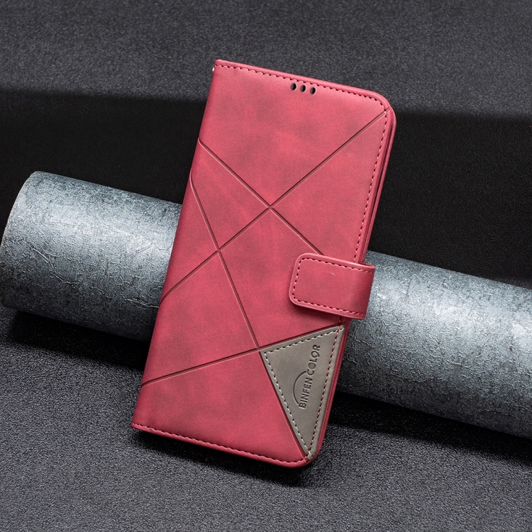 Knižkové puzdro Rhombus červené – Samsung Galaxy A26 | Lacné Kryty Lacné Kryty | Knižkové puzdro Rhombus červené – Samsung Galaxy A26 | Lacné Kryty